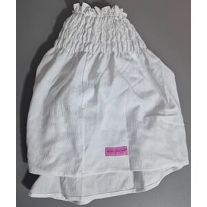 Simply Southern Womens Lined Crinkled Skirt White Medium